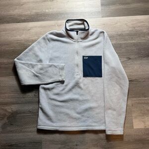 Vineyard-vines Women's Cream and Grey Sweatshirt